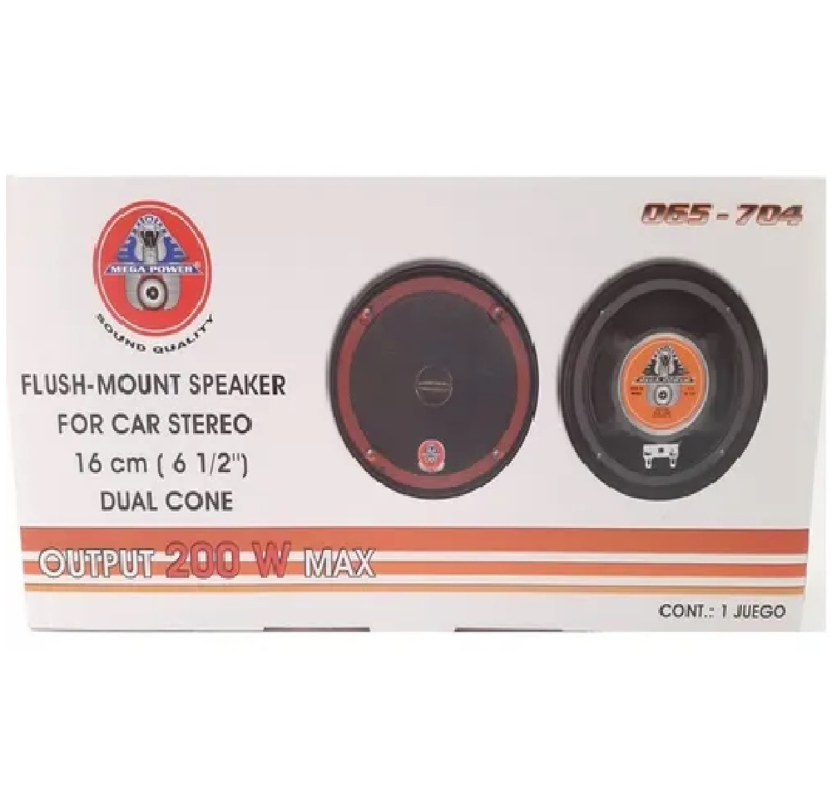 Juego Bocinas Slim 6.5 200w Mega Power