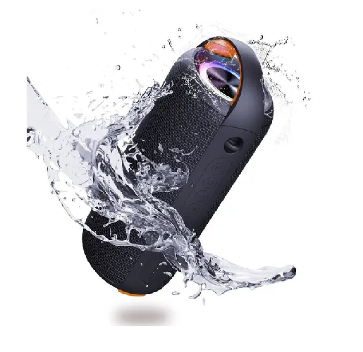 Bocina Bluetooth Portátil Altavoz Impermeable Con Rgb Luces