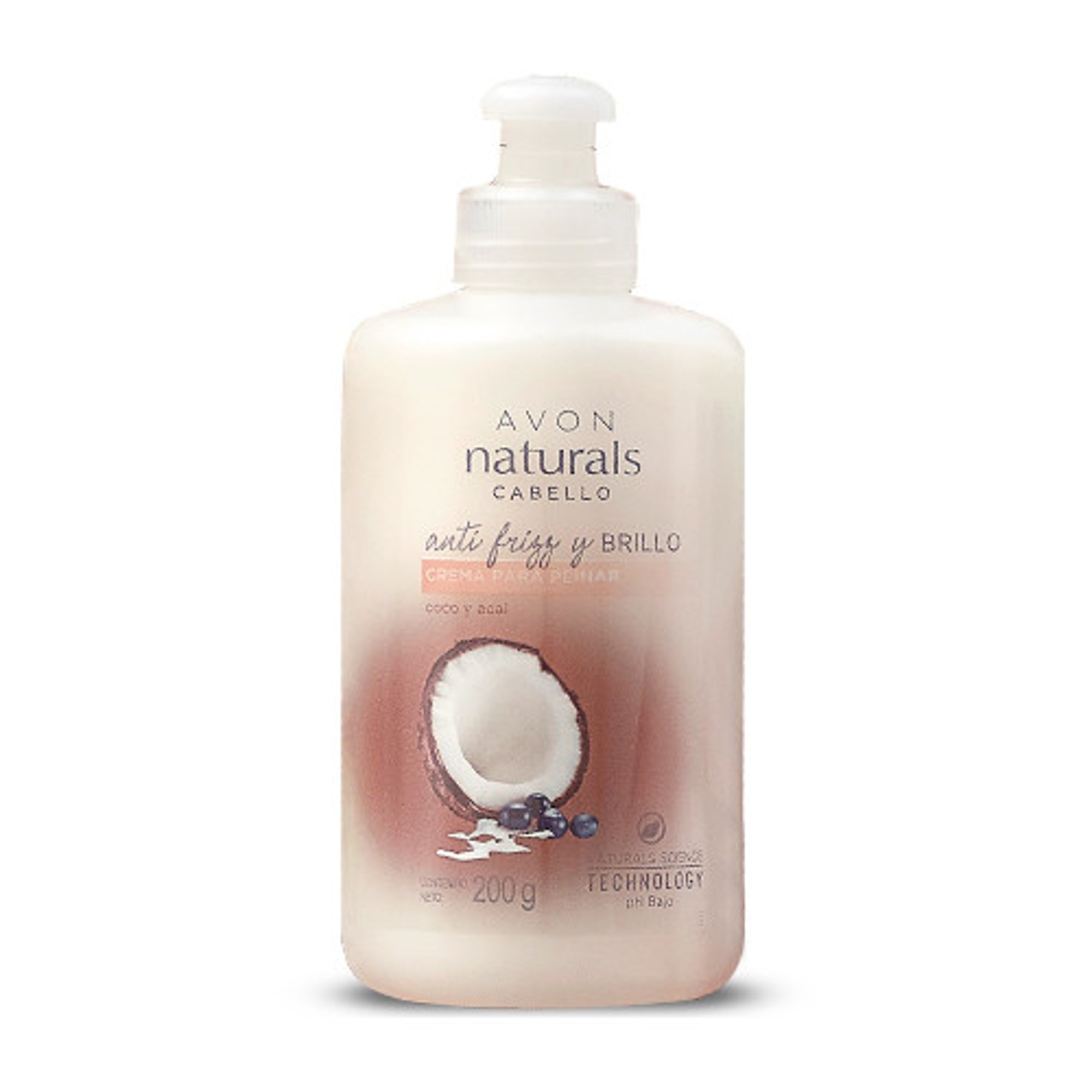 Crema Para Peinar Coco Y Acai Naturals Avon