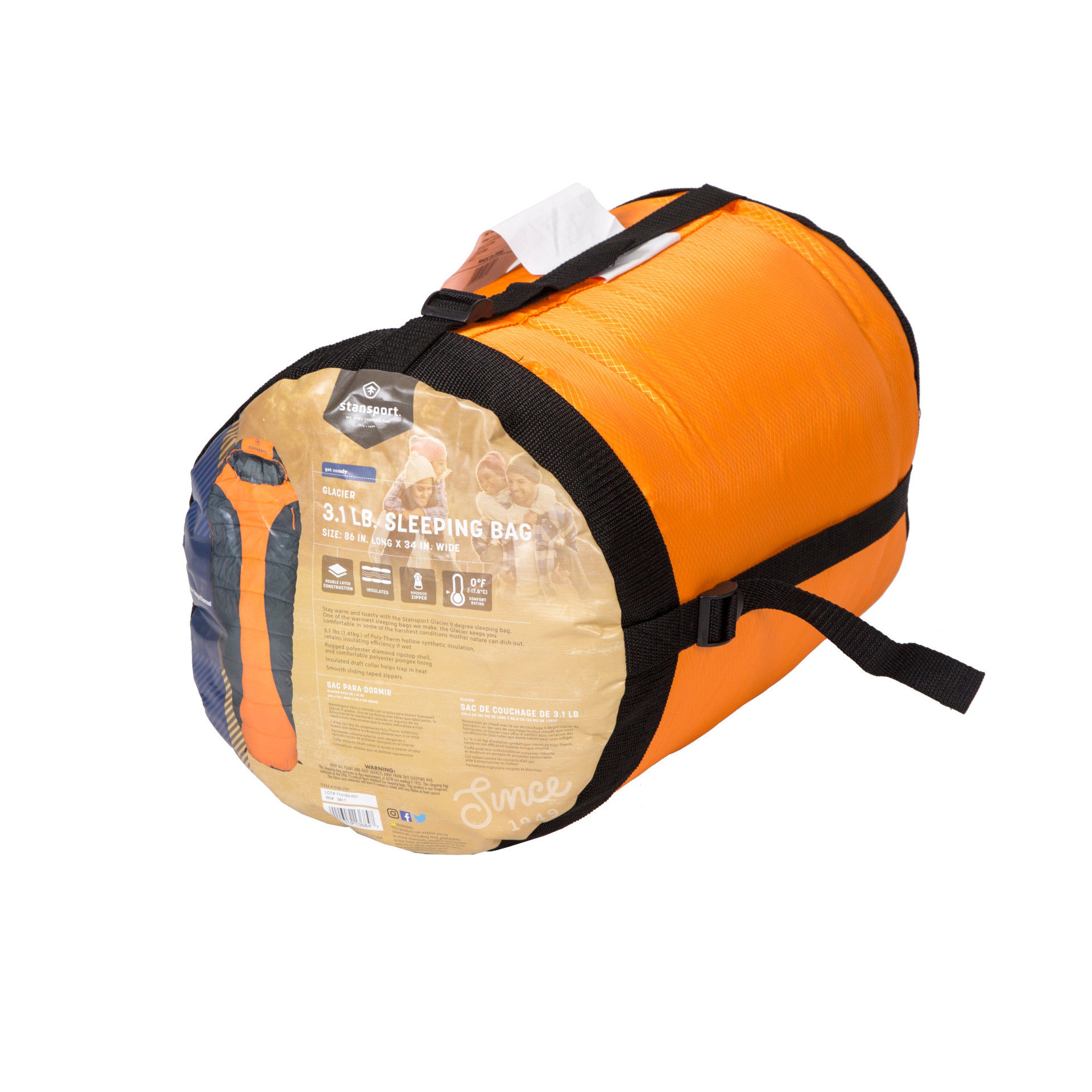 Sleeping bag sarcófago para climas fríos Stansport 518-100