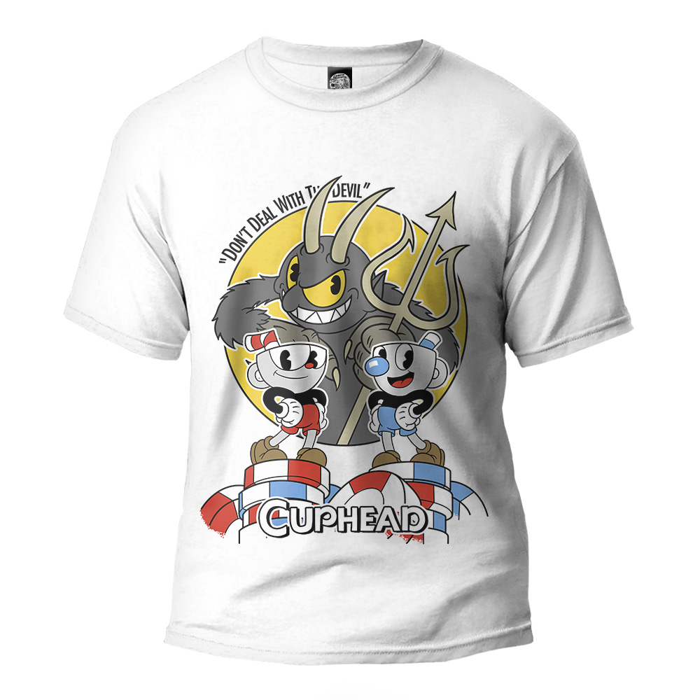 Playera Cuphead Cup Head Mugman Cuarta horizontal