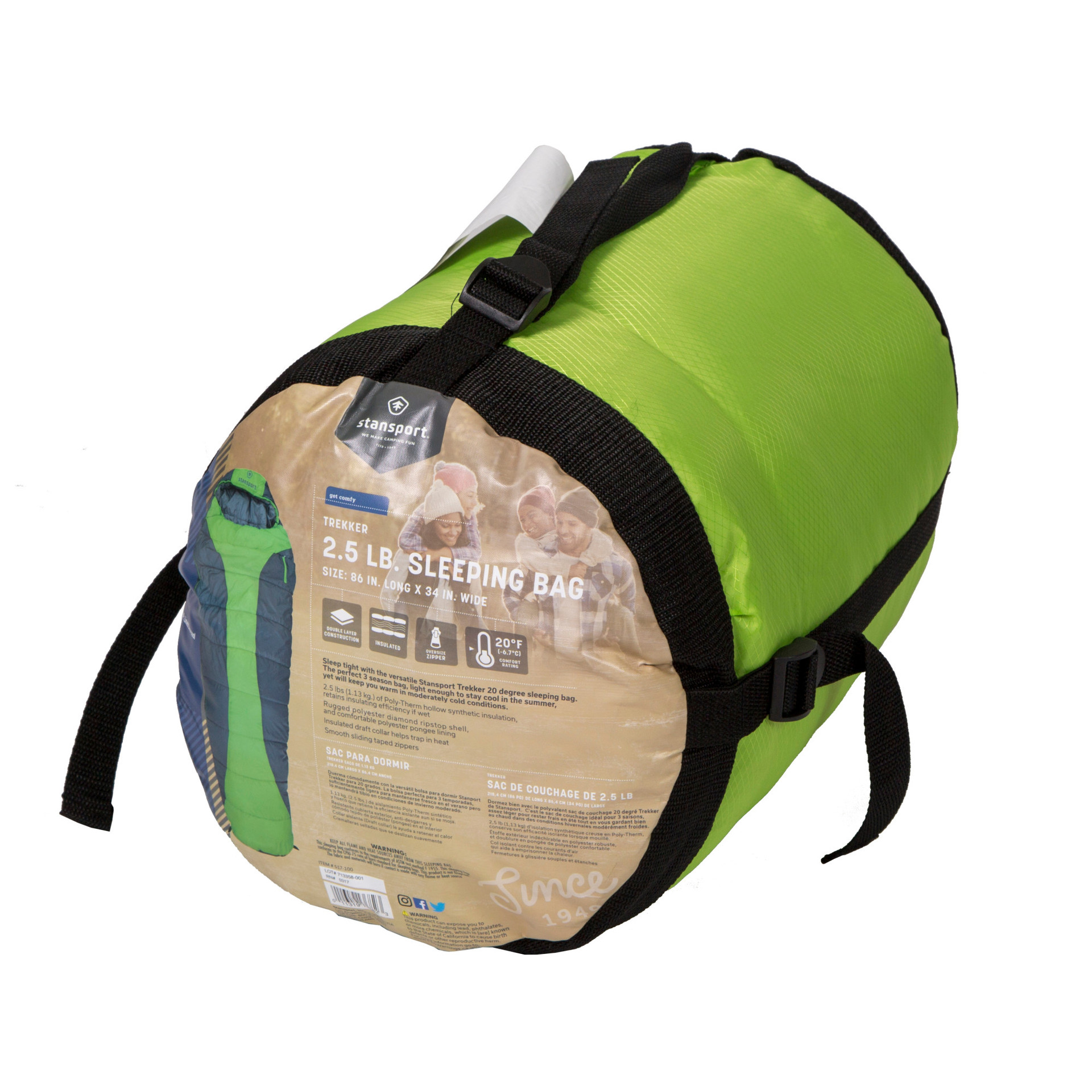 Sleeping bag sarcófago tres estaciones Stansport 517-100