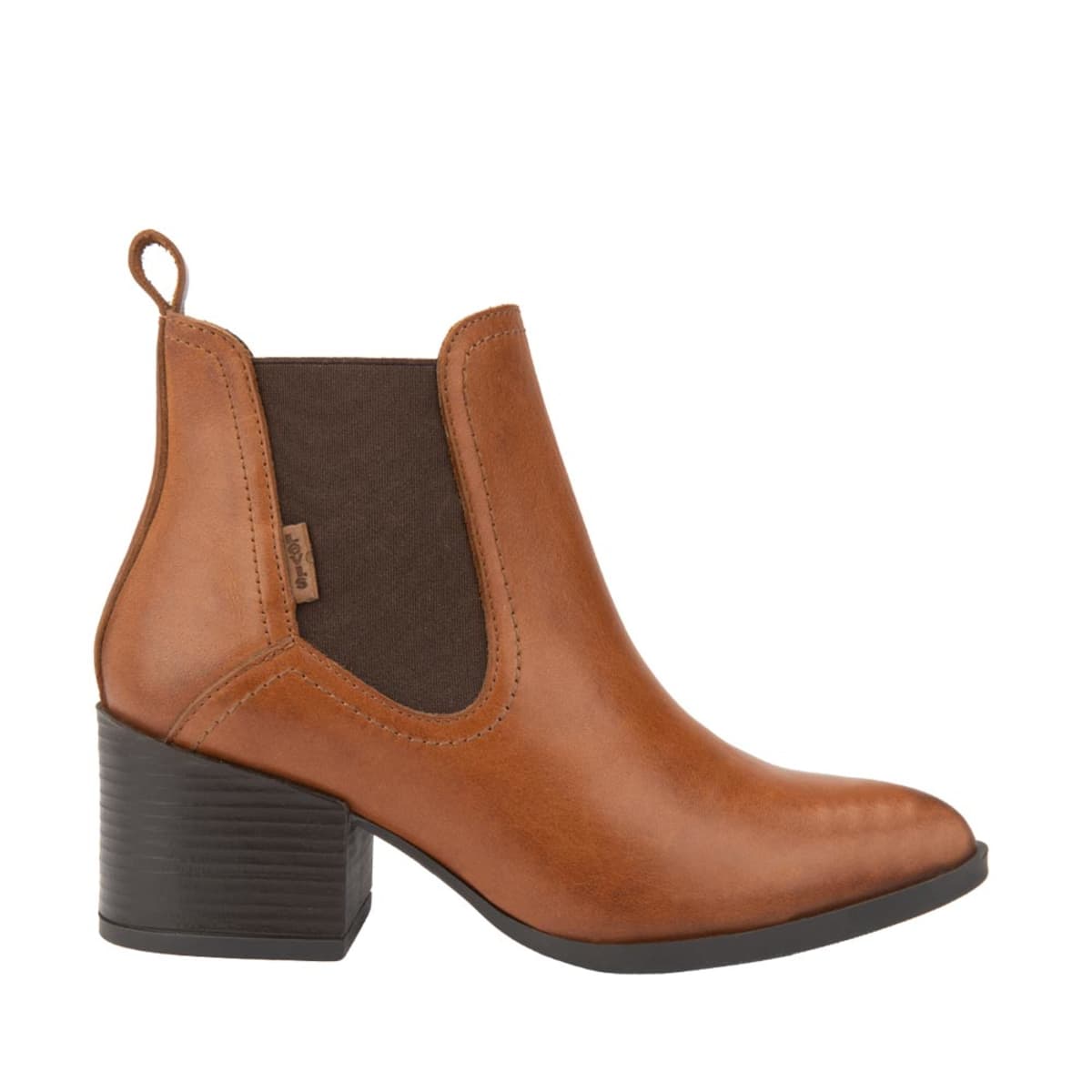 Botas vaqueras de piel color café / verde camuflaje, marca Levi's, para mujer, mod. 1056079