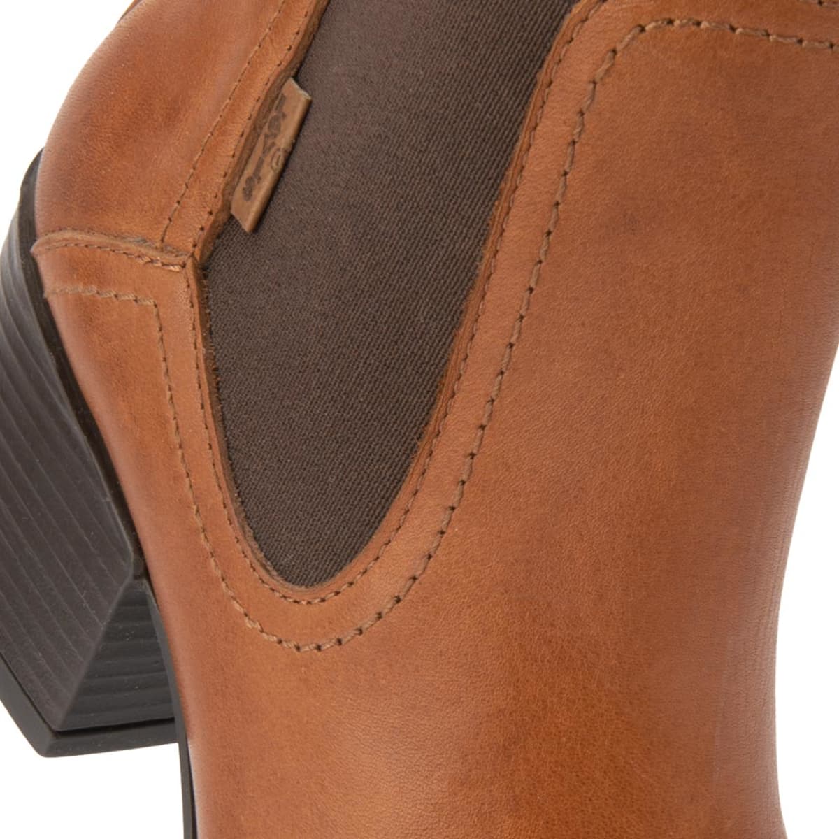 Botas vaqueras de piel color café / verde camuflaje, marca Levi's, para mujer, mod. 1056079