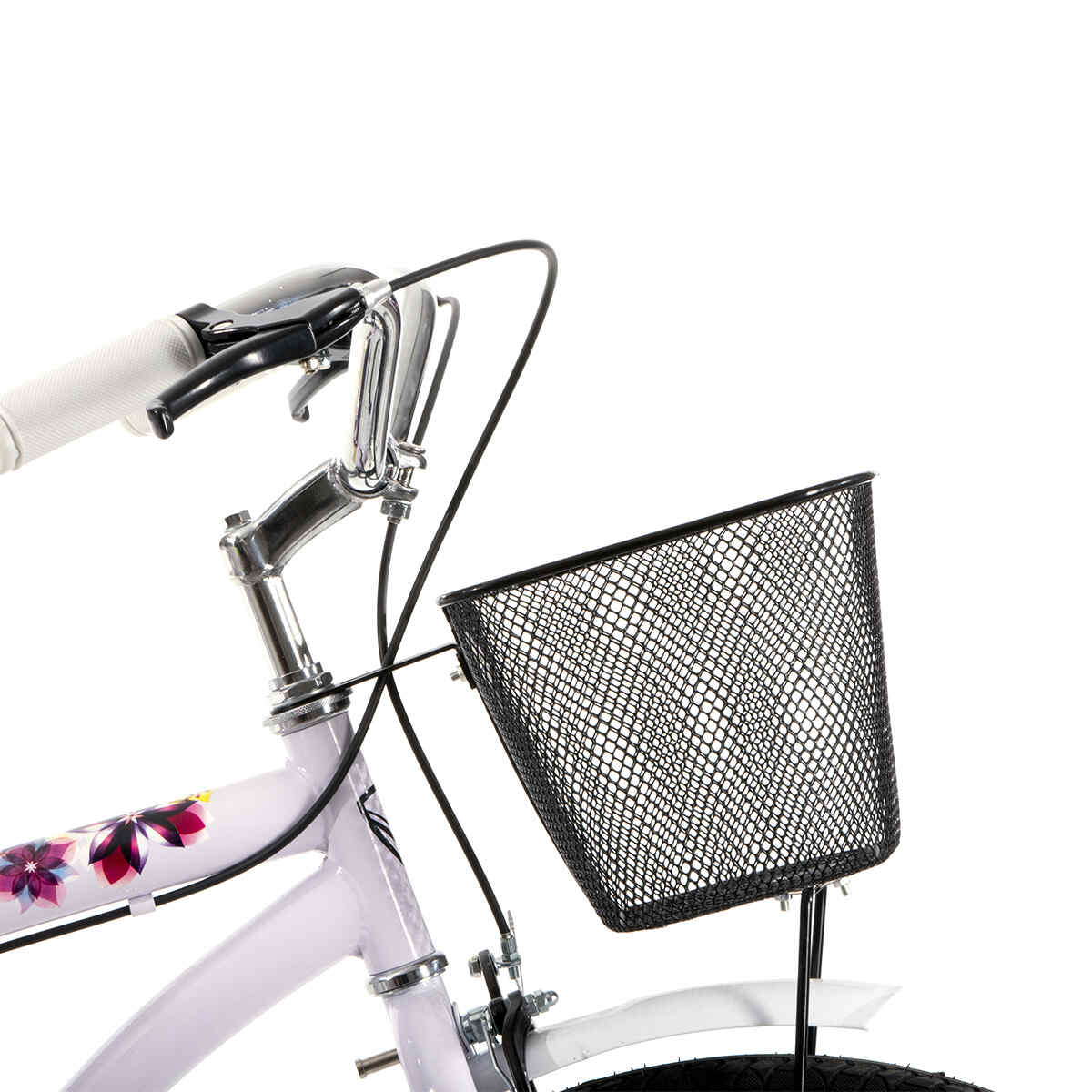Bicicleta Veloci Spring City Rodada 24 Blanco Urbana