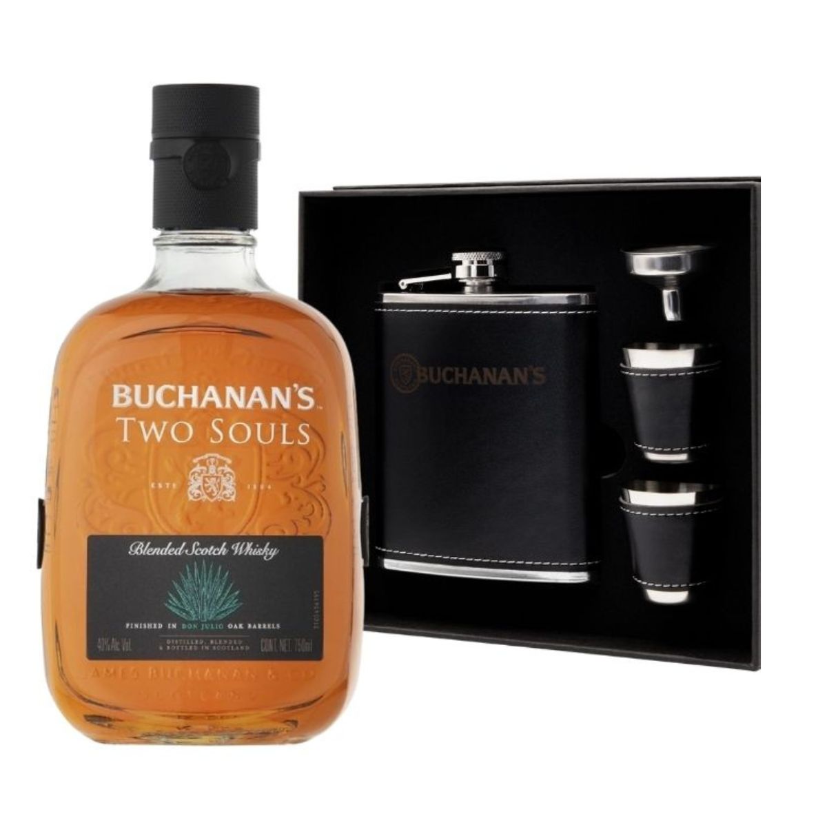 Whisky Buchanan´s Two Souls 750 ml + Kit De Anfora Buchanan´s de regalo 