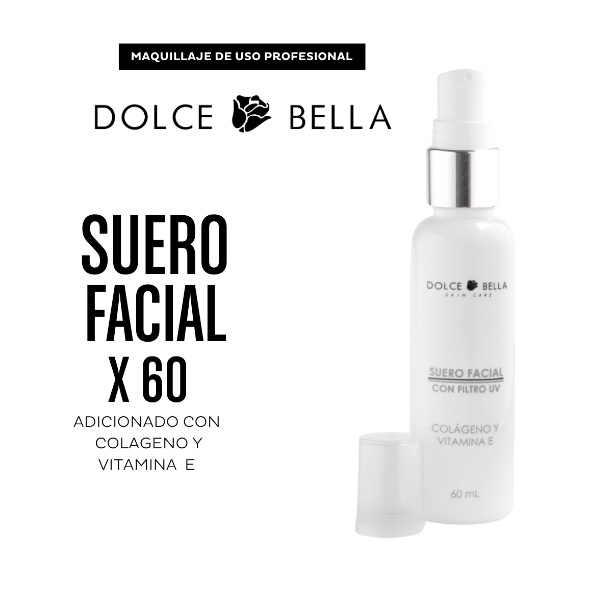 Maquillaje Profesional Suero Facial 60 ml Dolce Della