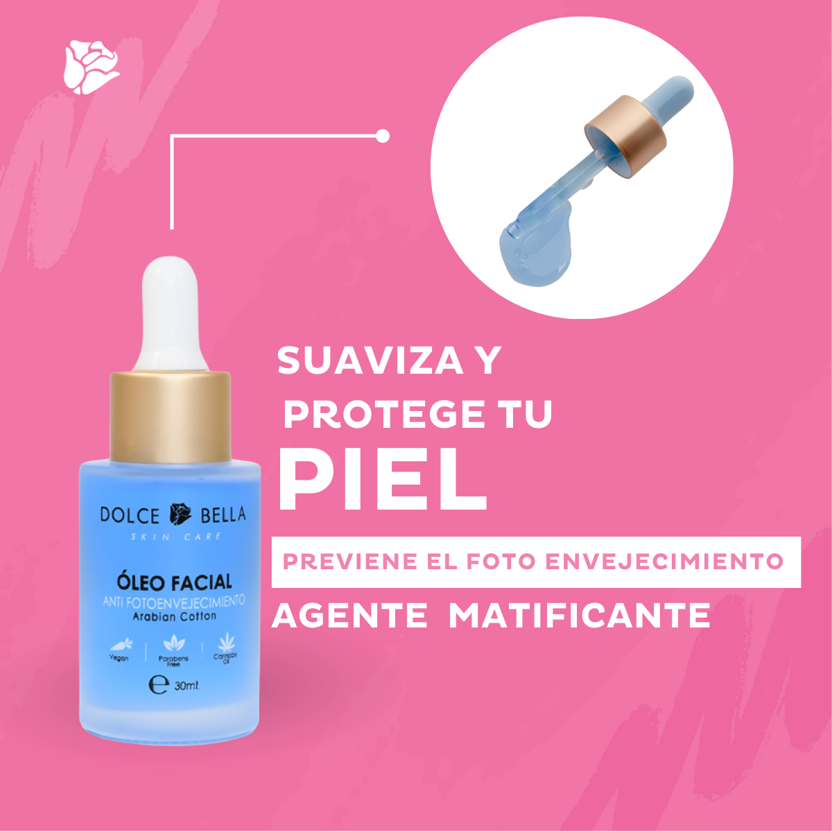 Maquillaje Profesional Suero Oleo Facial Anti Fotoenvejecimiento Dolce Bella