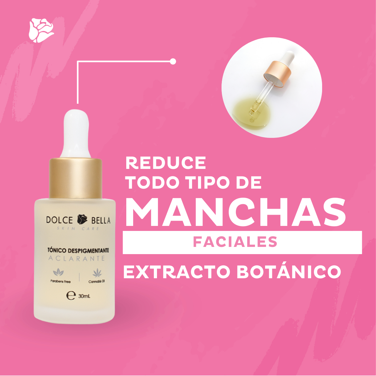 Maquillaje Profesional Tónico Despigmentante Profesional Dolce Bella