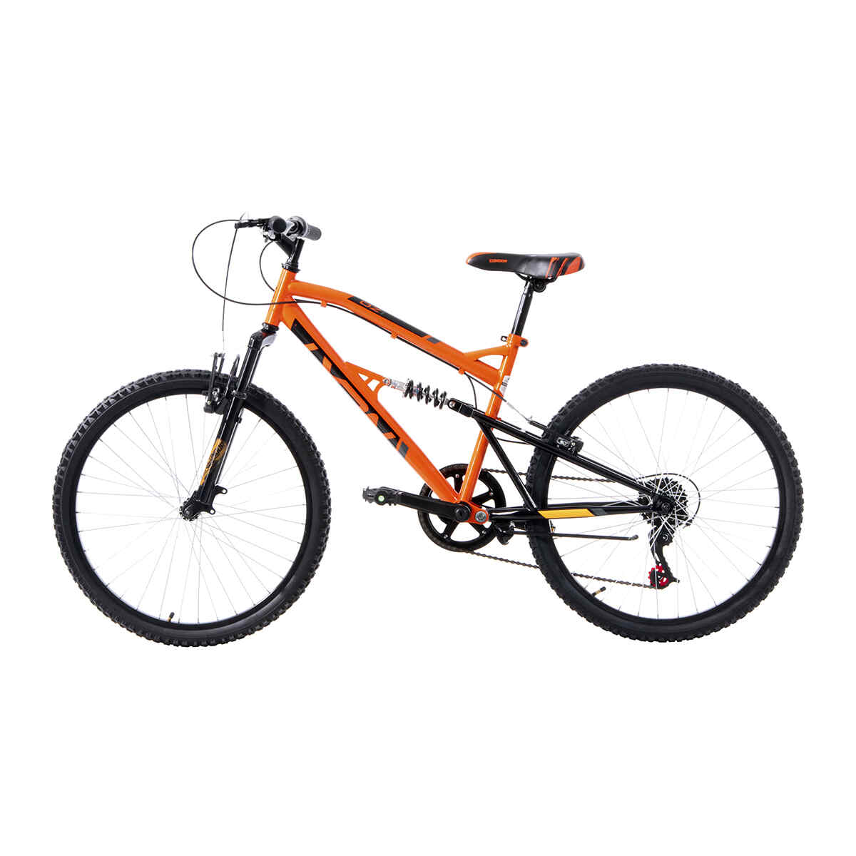 Bicicleta Veloci Next Rodada 24 Naranja De Montaña