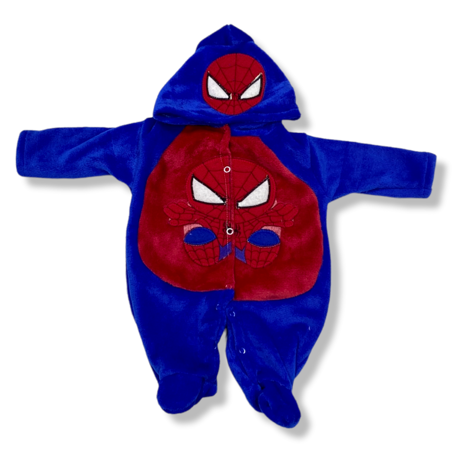 Mameluco Suavecito Calientito Hombre Araña - Spiderman azul para Bebé