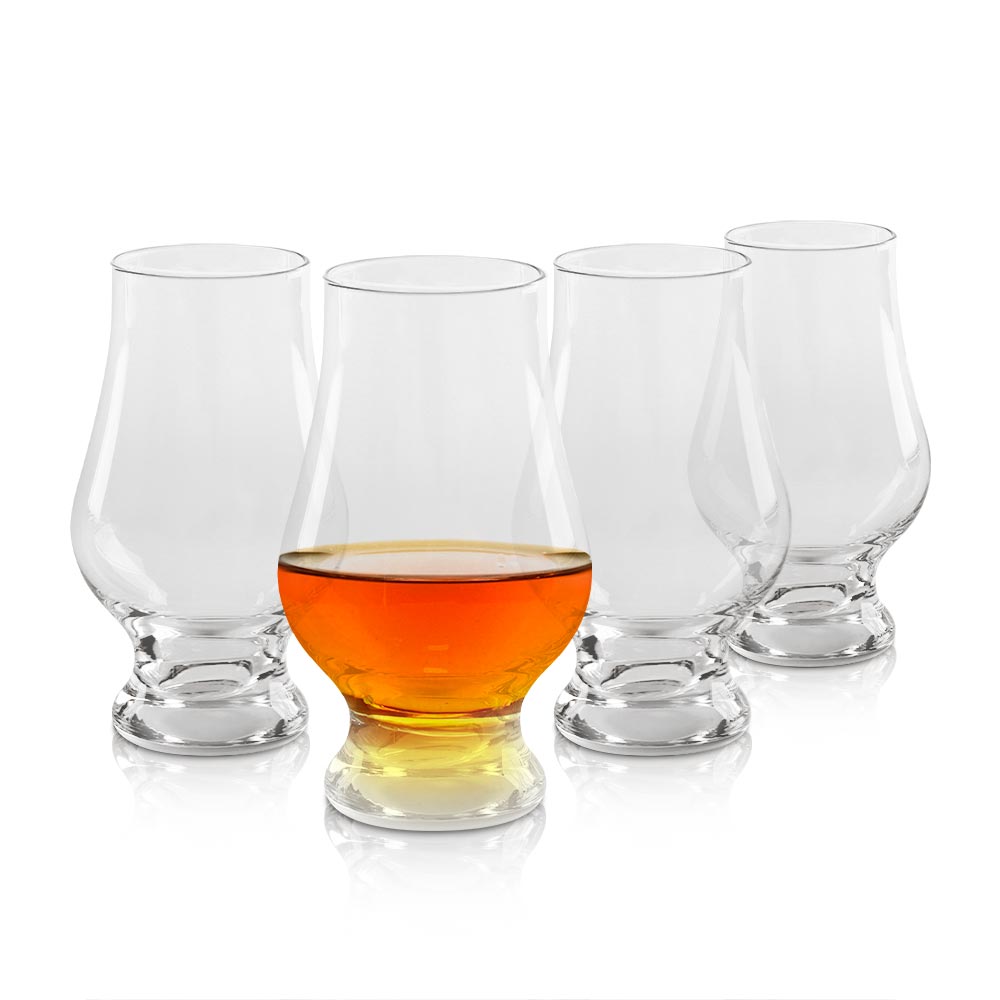 Copas de Cristal para Degustar Whiskey Tequila 4 Piezas Whiskey Town