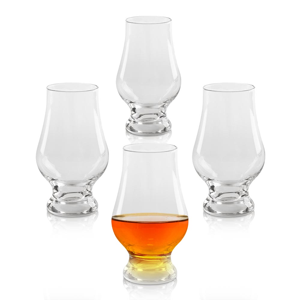 Copas de Cristal para Degustar Whiskey Tequila 4 Piezas Whiskey Town
