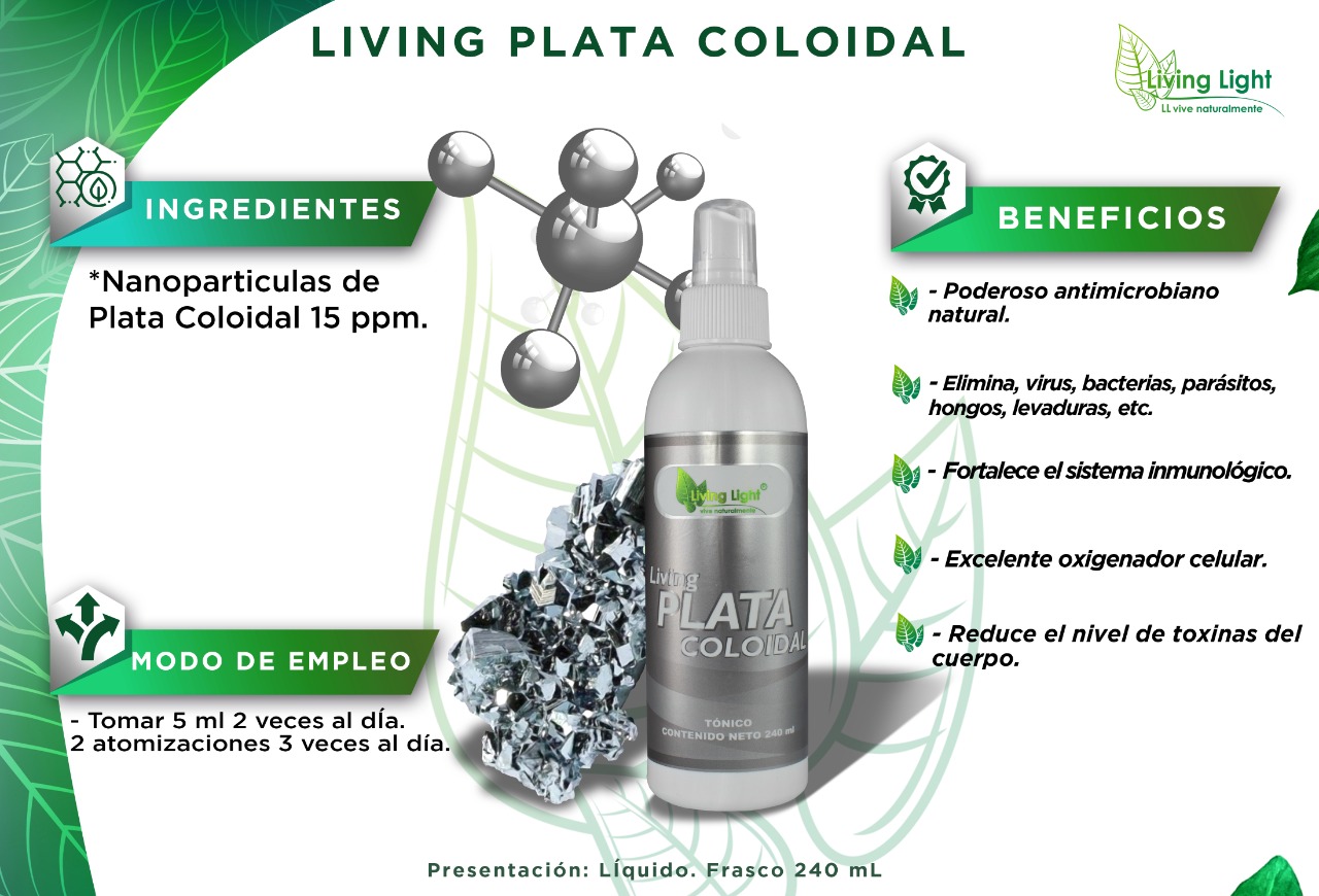 Plata Coloidal Iónica - Efectiva Contra mas de 600 Patógenos (2 Frascos)