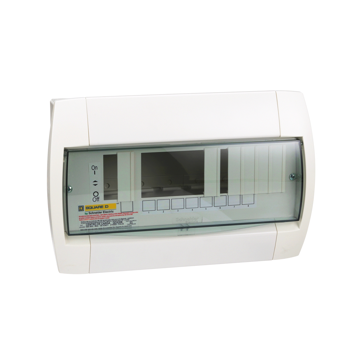 Centro de carga - qox - 100a 1F, 3H, 120/240v - 10kA - 10sp