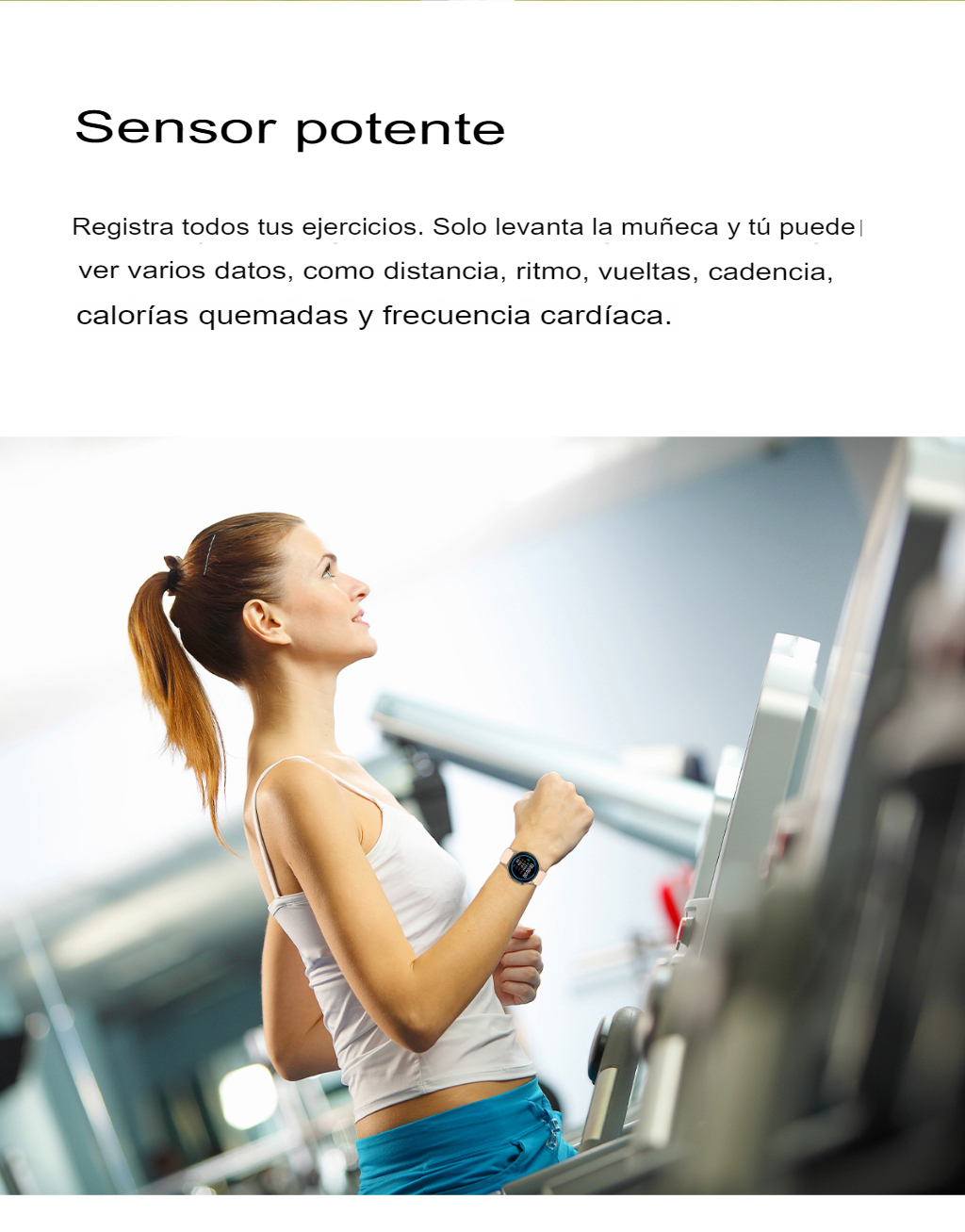  Reloj inteligente DT4+, asistente de voz (Siri o Google), bluetooth llamadas, GPS, carga inalámbrica, sensor de cardiograma, oxigenación de la sangre, frecuencia cardiaca.