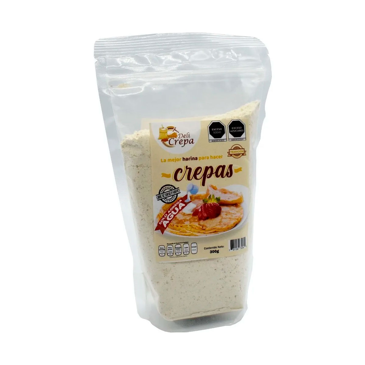 Harina Para Preparar Crepas Fáciles Deli Crepa 300g Agua