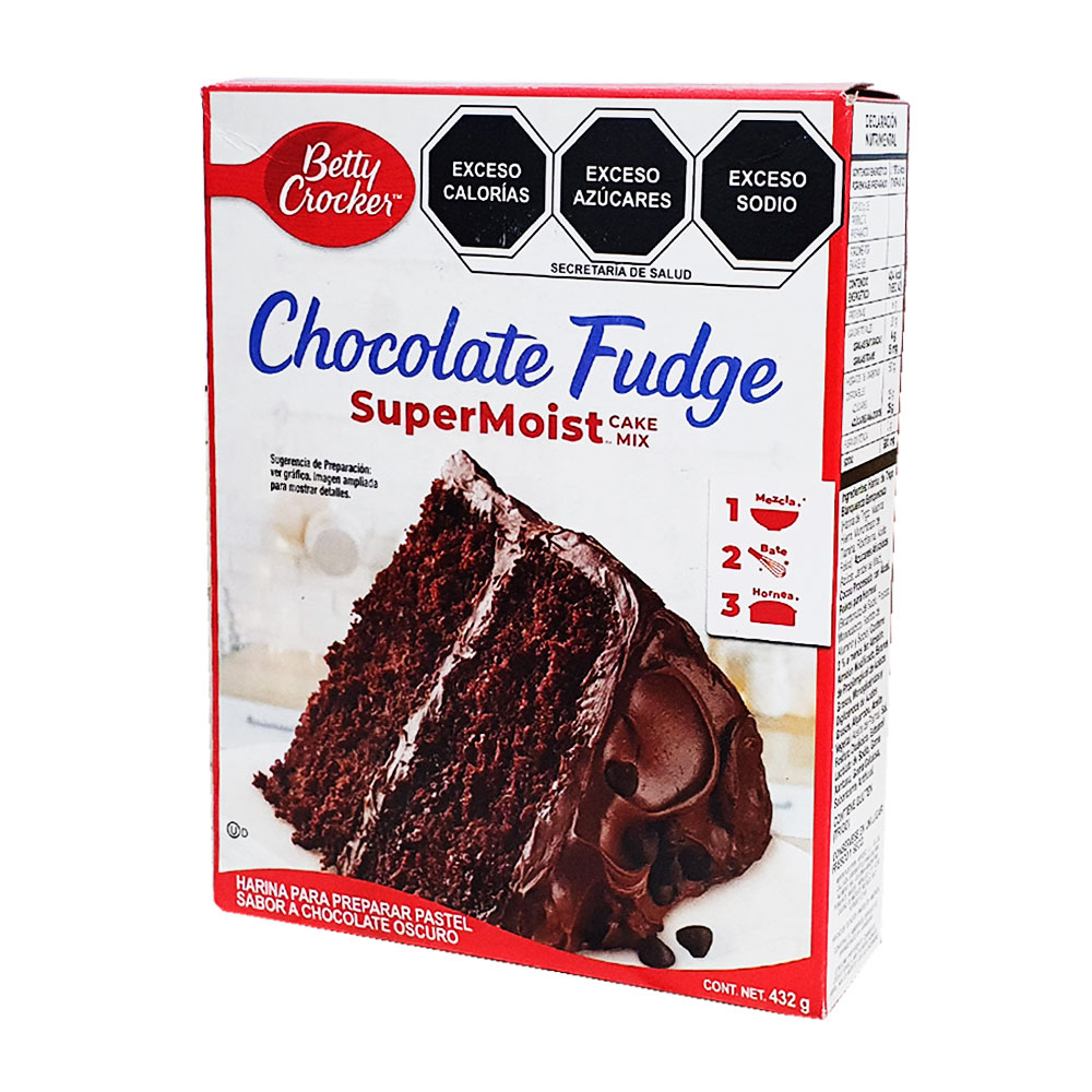 Harina Para Pastel Chocolate Fudge Betty Crocker Preparar