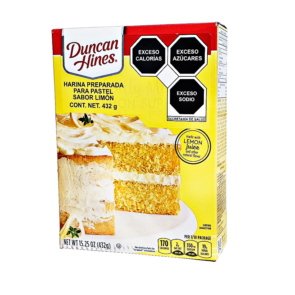 Harina Pastel De Limo Duncan Hines 432 Gr Preparar Facil