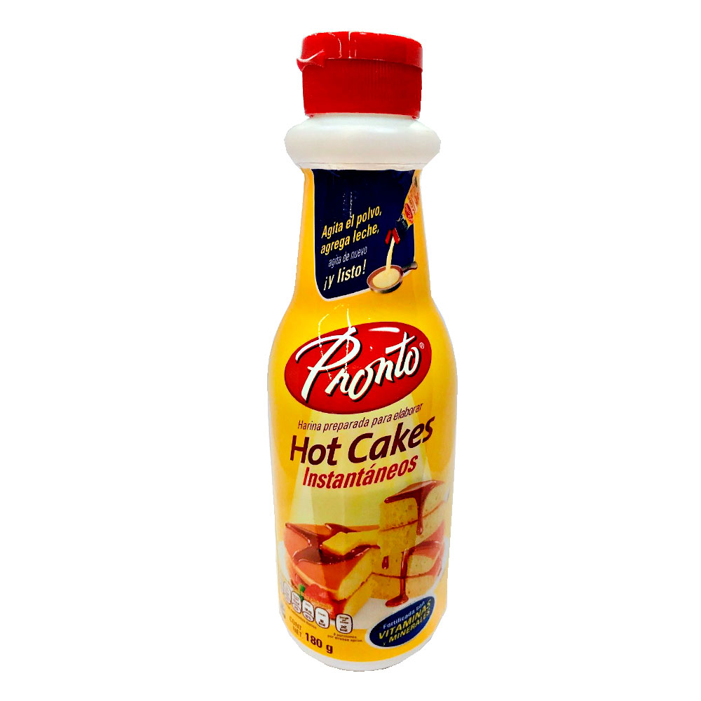 Harina Pronto Hot Cakes Instantáneos Botella 180G Agitar
