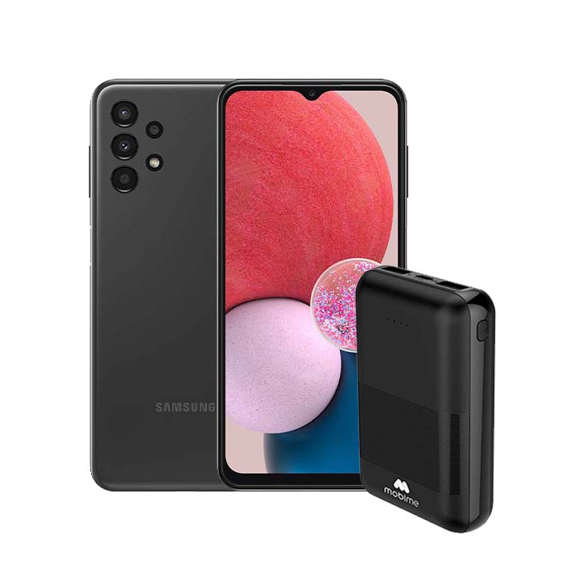 Combo Samsung Galaxy A13 64GB 4GB Ram Negro + MOBIME Cargador Portátil 10,000mAh