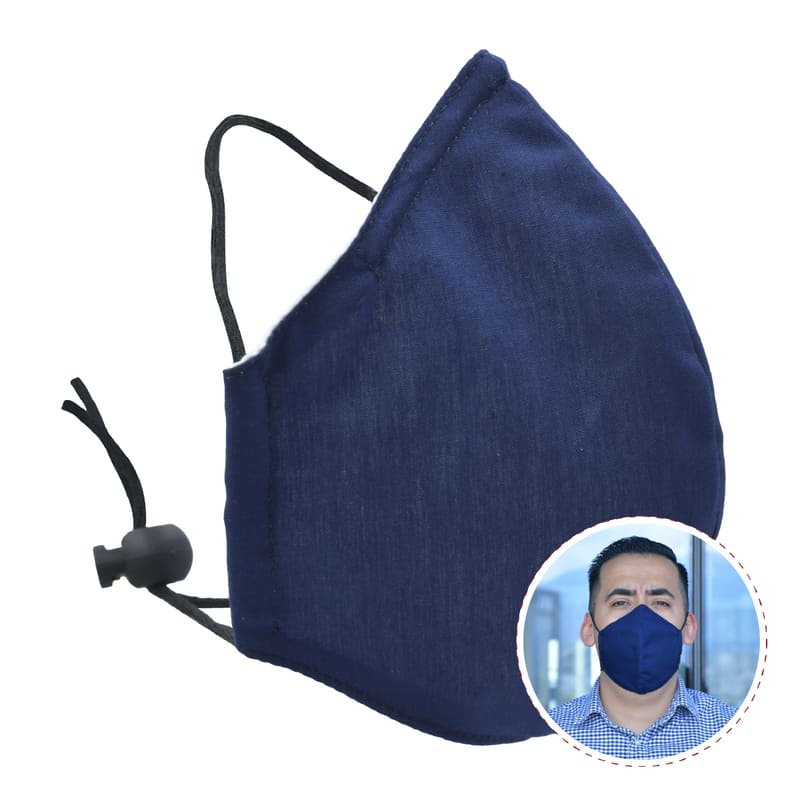 Cubrebocas Reutilizable de Tela Lavable, Mascarilla Tapabocas con 7 Filtros Red Baboon