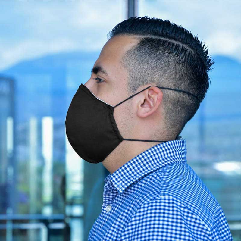 Cubrebocas Reutilizable de Tela Lavable, Mascarilla Tapabocas con 7 Filtros Red Baboon