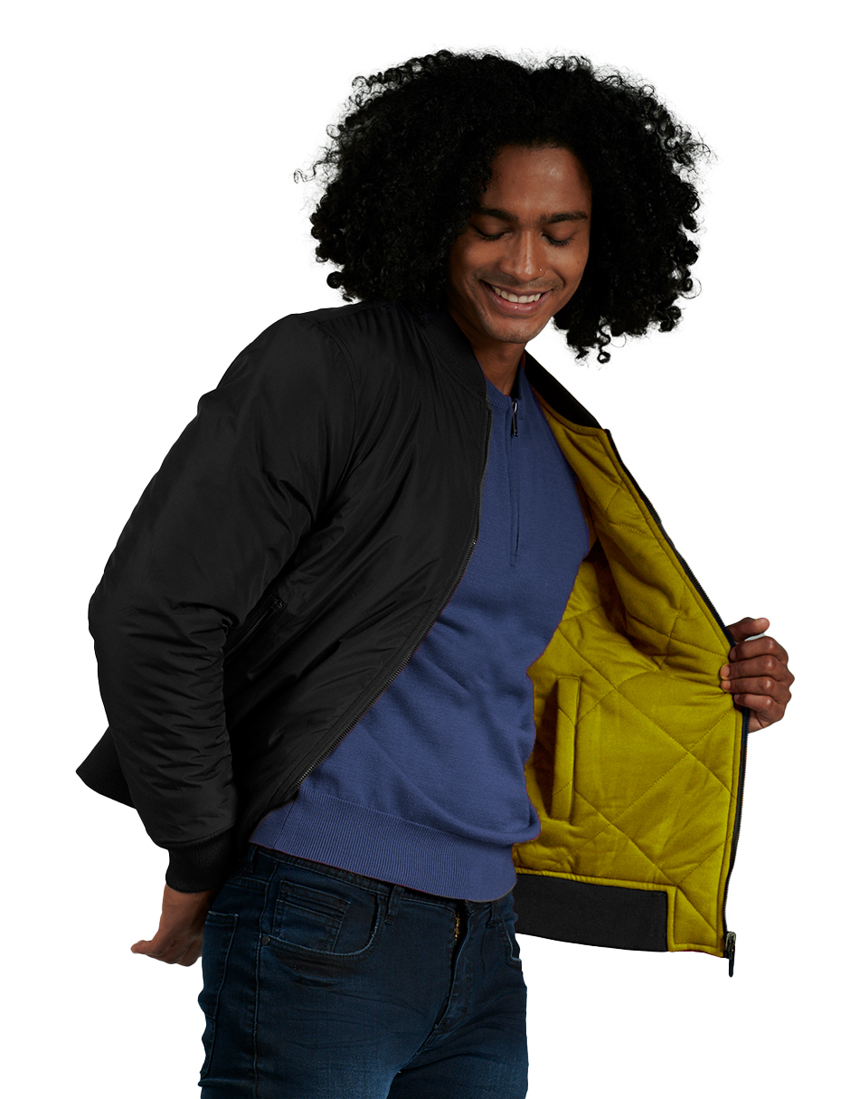Chamarra Tipo Bomber Reversible Para Hombre Generra 228410