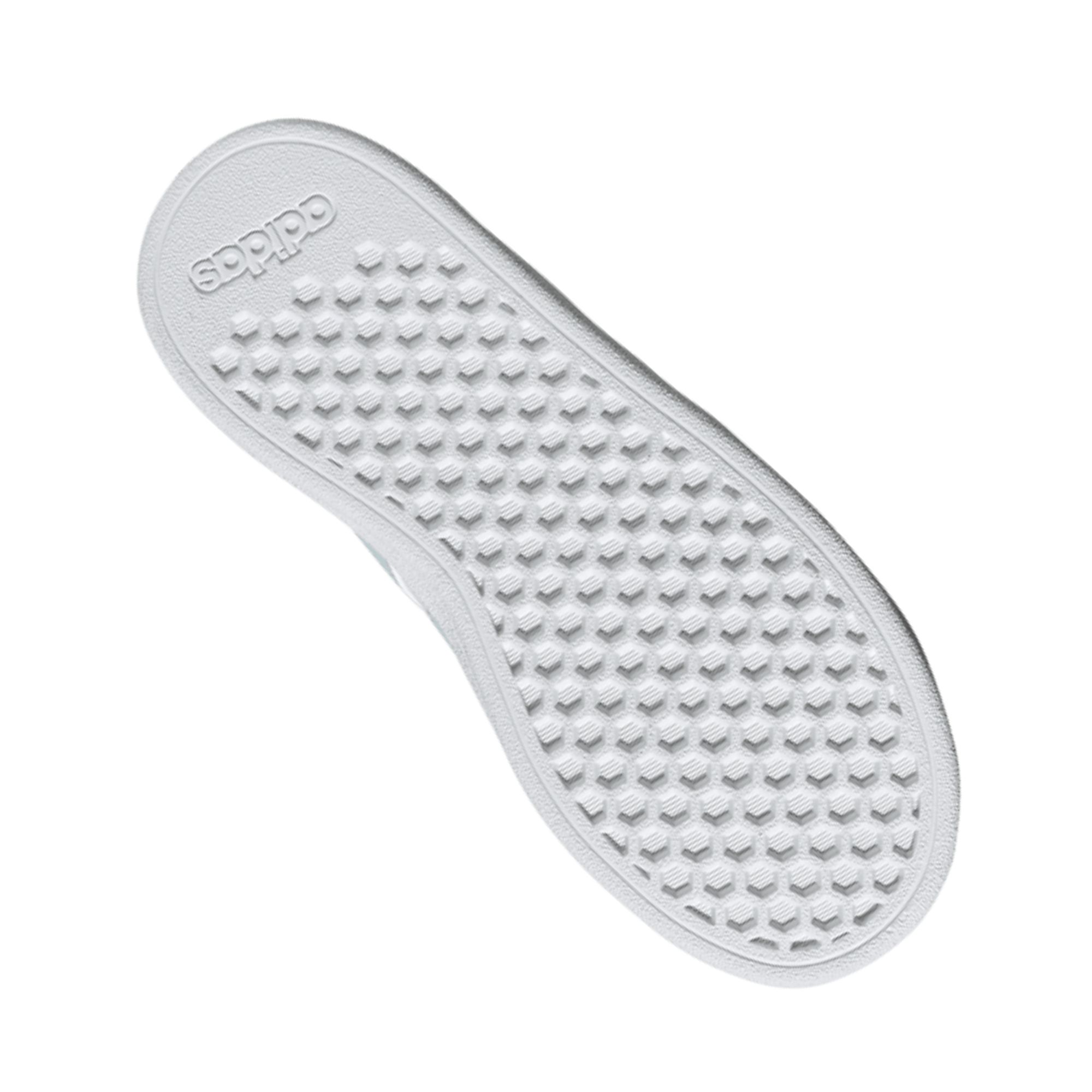 Tenis Adidas Grand Court 2.0 K Lifestyle Blanco con Azul Dama Originales GX7156