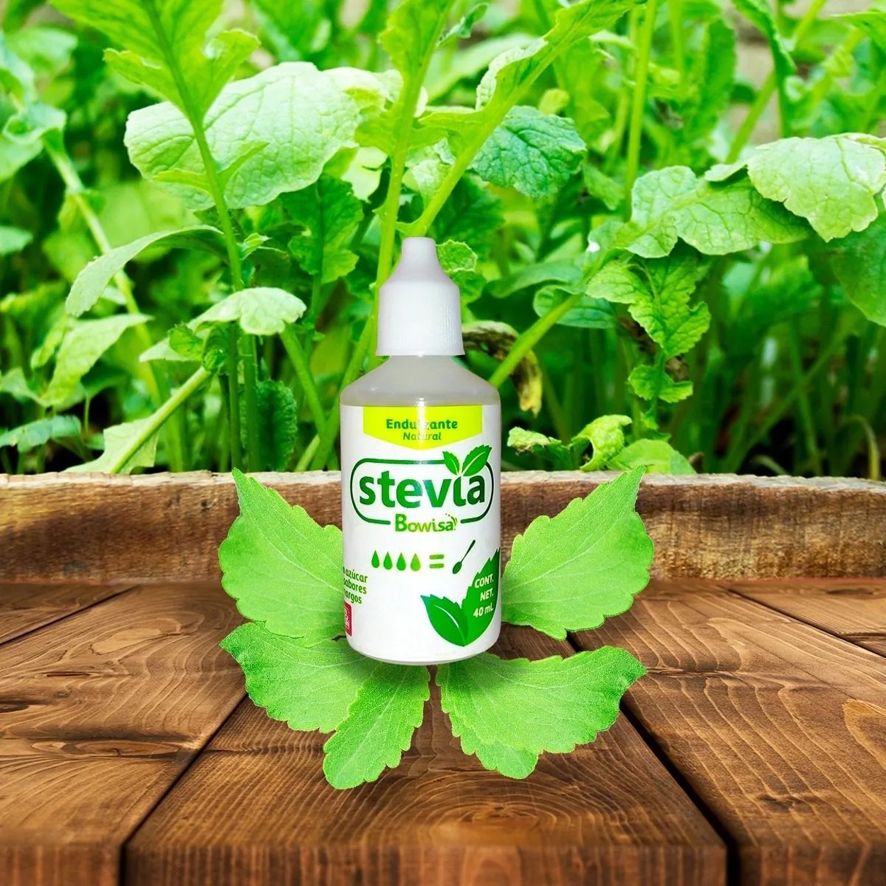 Extracto De Stevia Líquida Natural 40 Ml. Sin Sabor Amargo