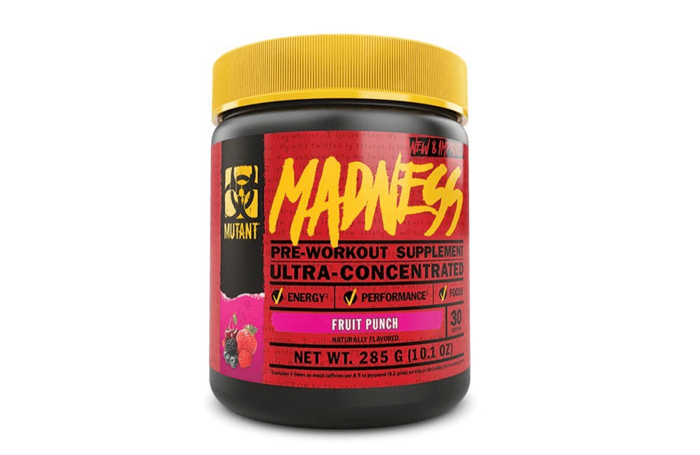 Madness Mutant pre-workout  (30 Serv) sabor ponche de frutas 