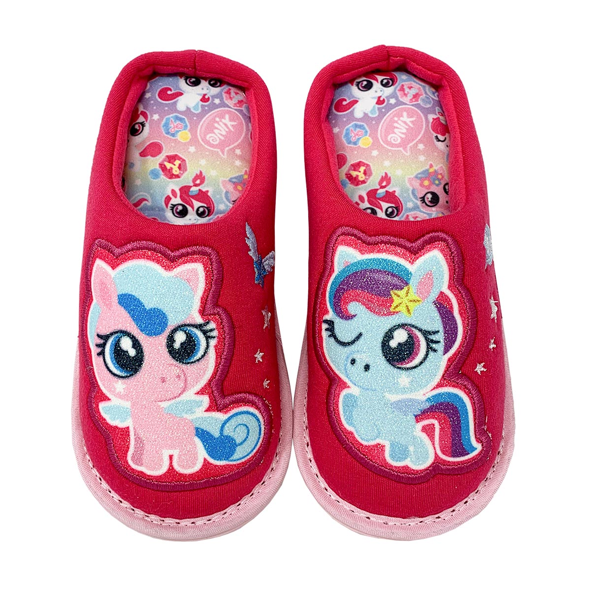 Pantuflas Para Niña Onix Pony Fucsia