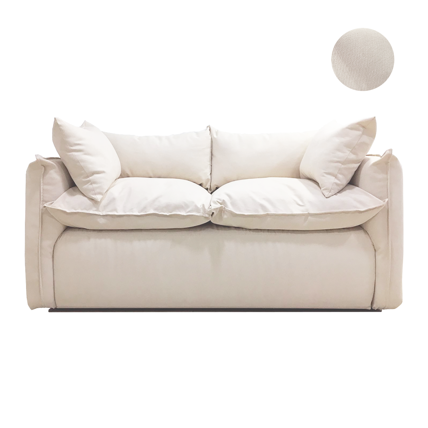 SOFÁ DE ALMOHADONES MODELO CLOUD COLOR BEIGE