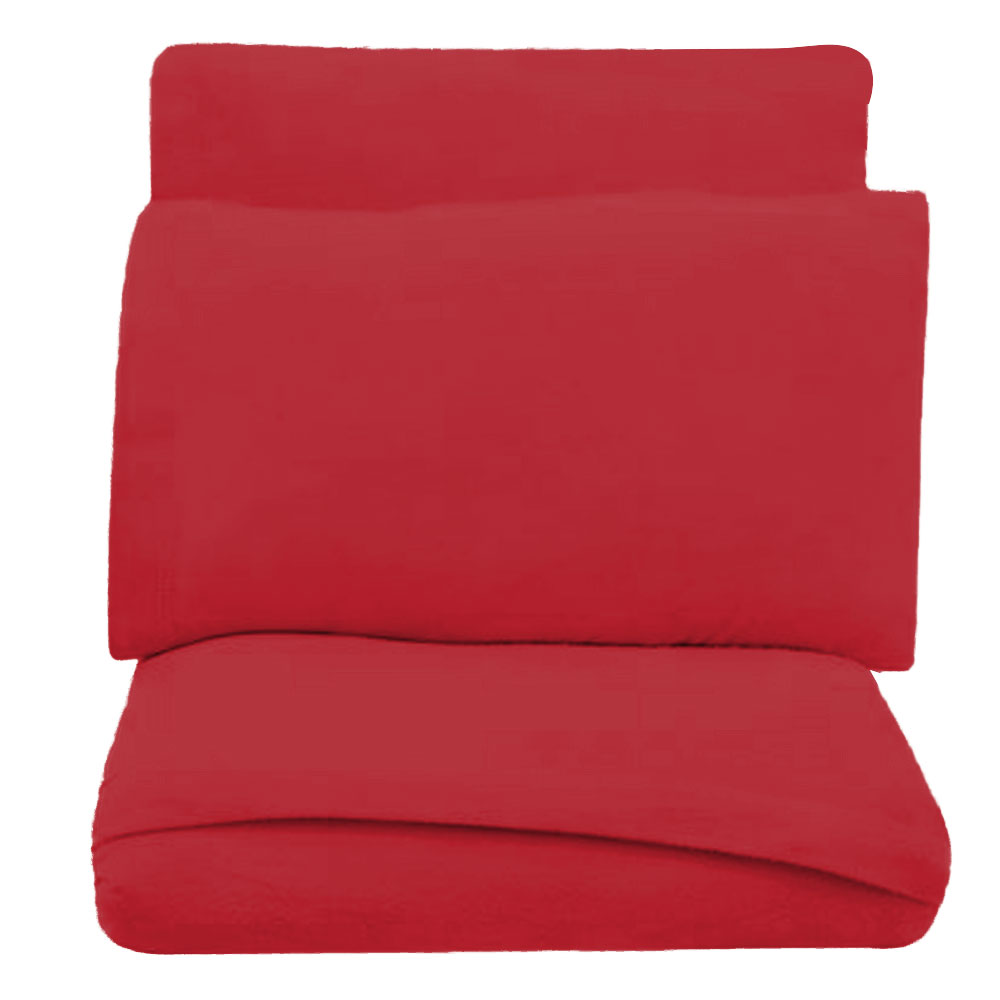 Juego de sábana Queen Polar Térmica, súper Ligera, cómoda y Caliente, Ideal para Noches de frío Rojo