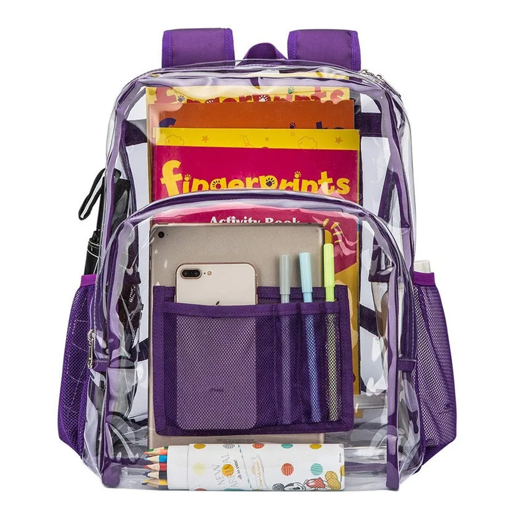 Mochila Transparente De Mujer Hombre Escolar Estilo Coreano