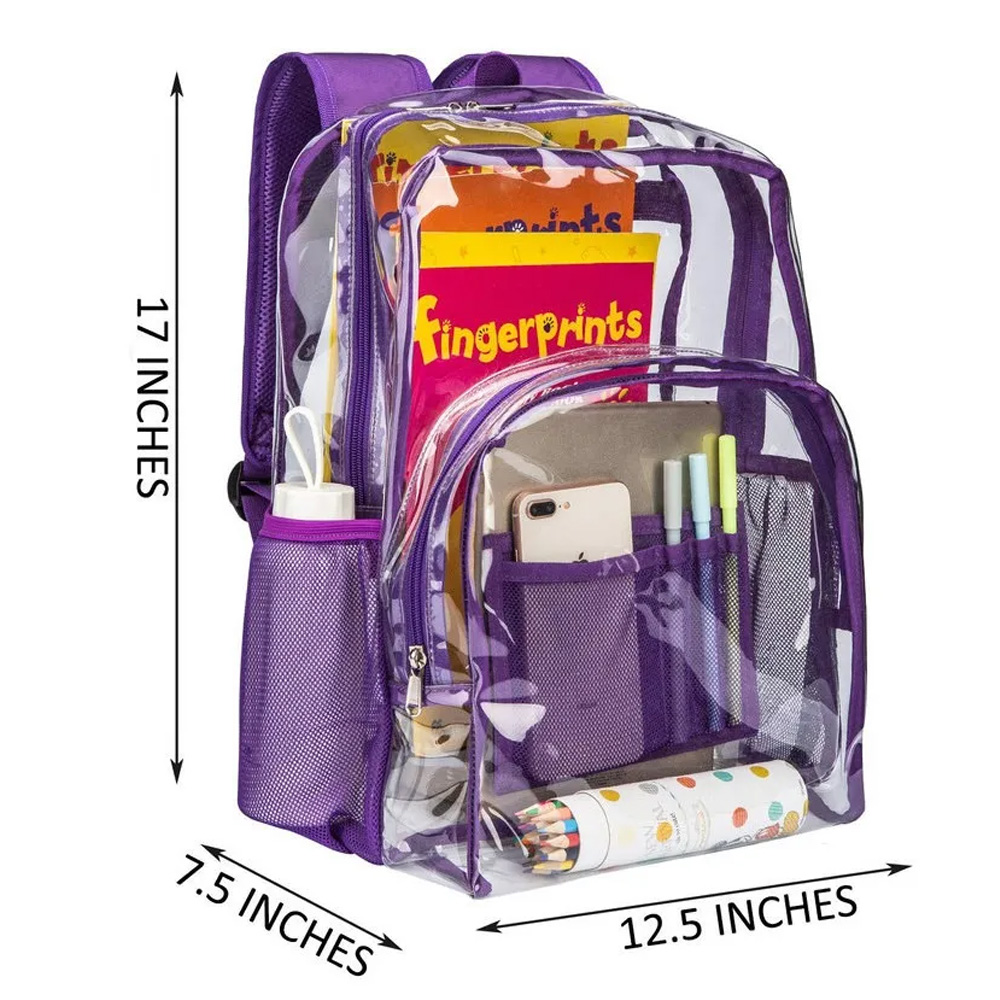 Mochila Transparente De Mujer Hombre Escolar Estilo Coreano