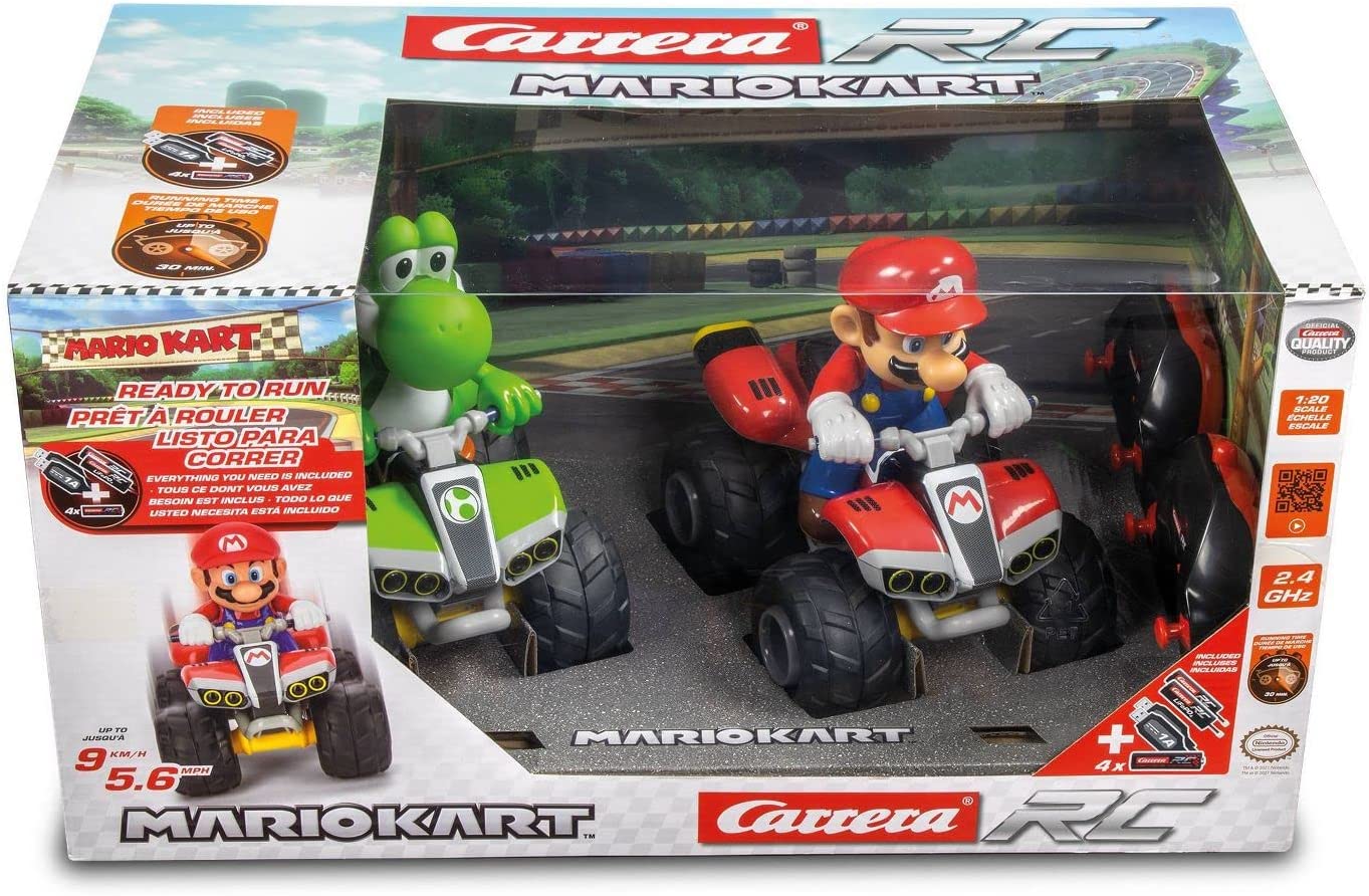 Carro de Control Remoto Carrera Toys 1540857 Mario y Yoshi