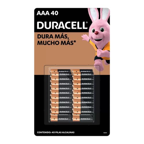 Pilas Alcalinas AAA de 40 piezas 1.5 V Duracell 1557187 CST