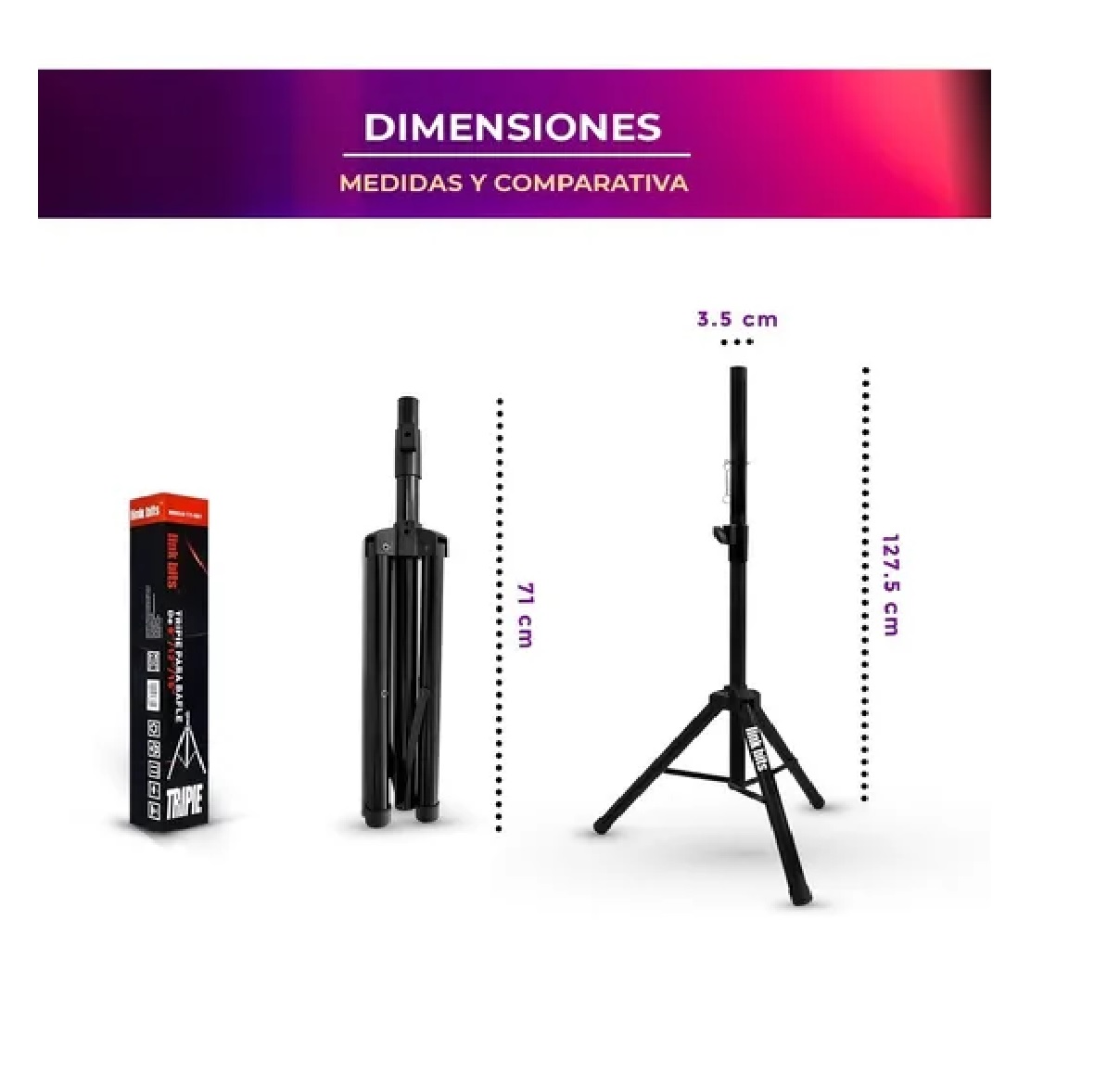 Tripie Para Bocina Bafle De 8 12 15 , Link Bits 