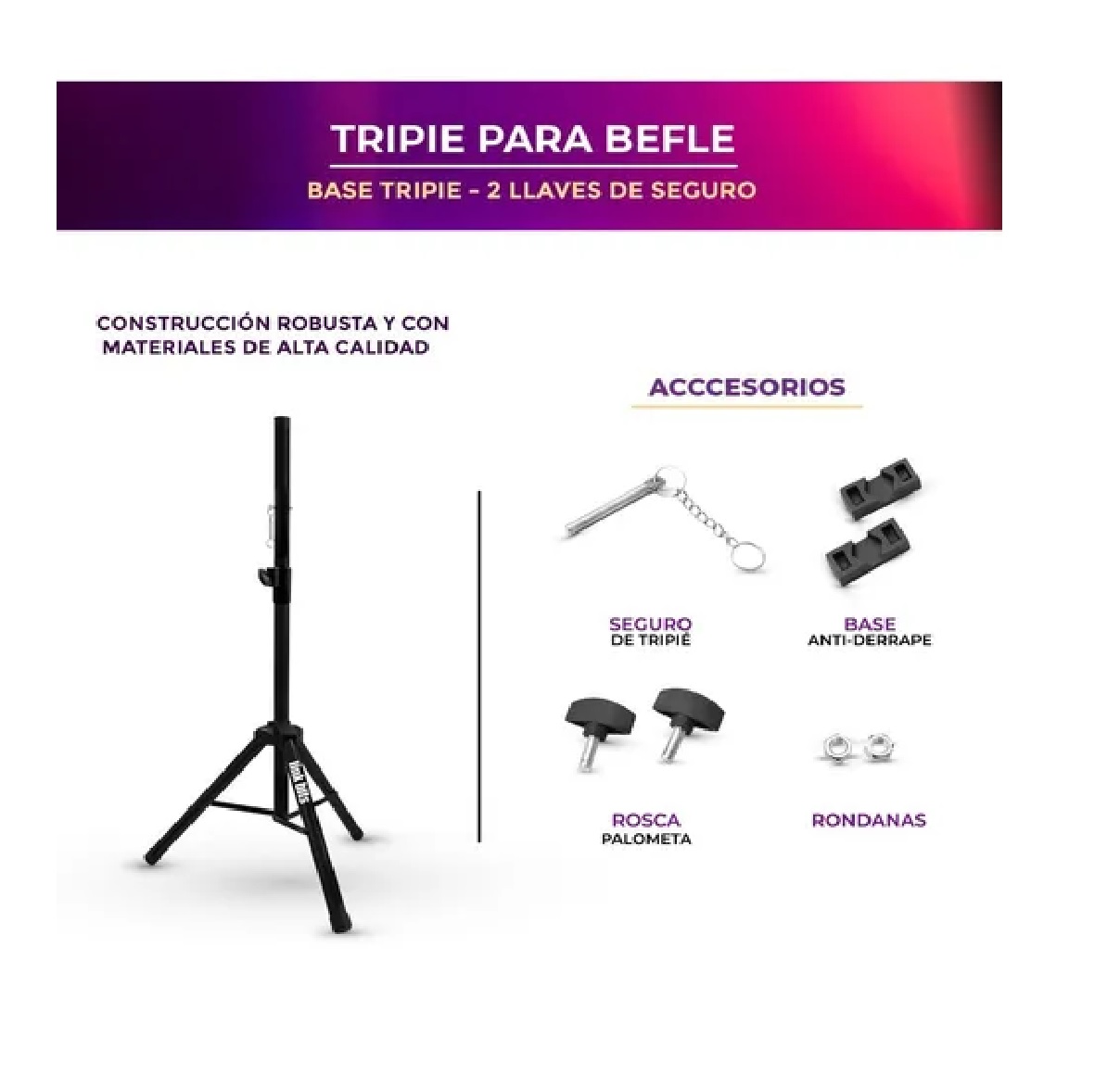 Tripie Para Bocina Bafle De 8 12 15 , Link Bits 