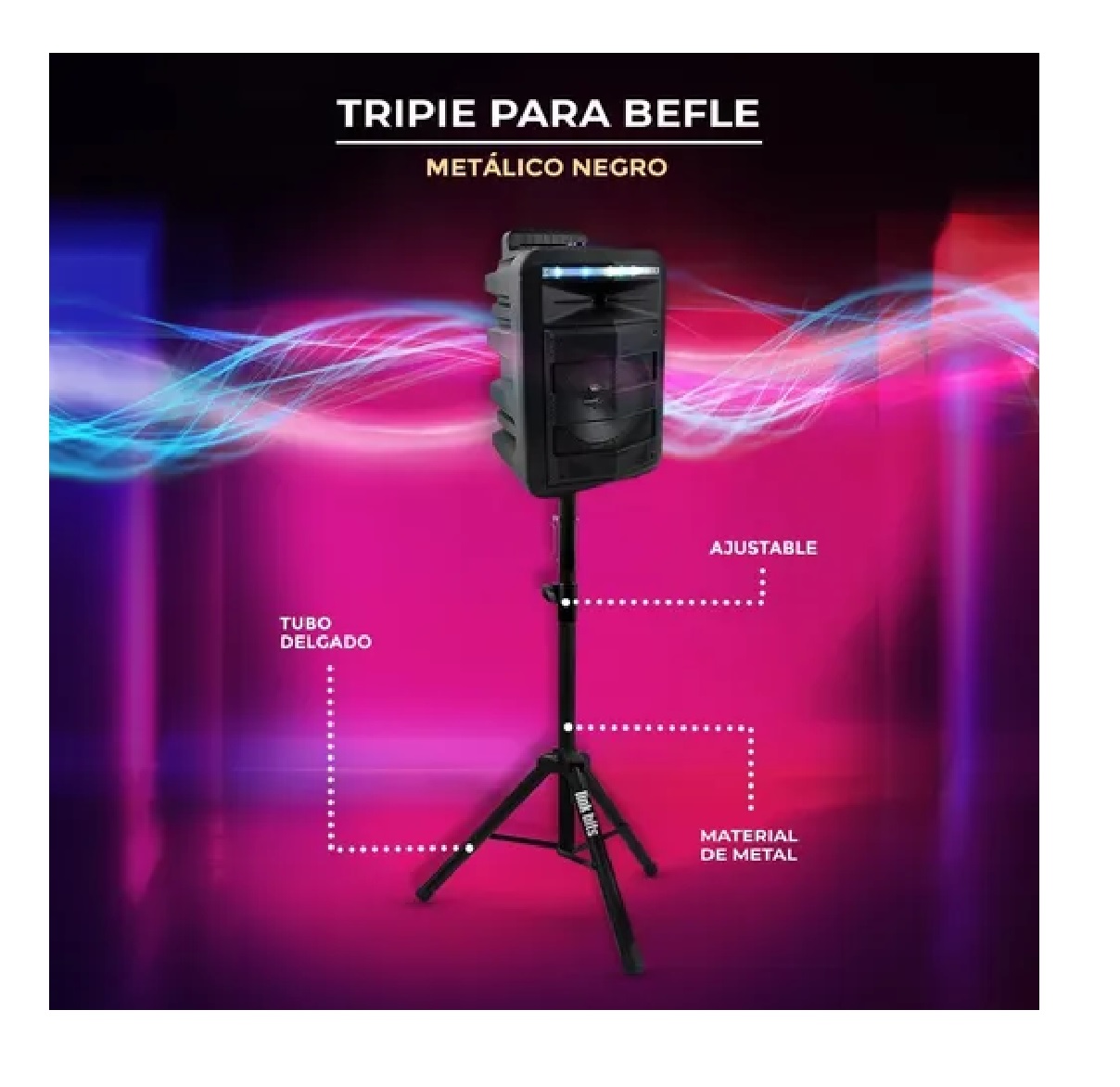 Tripie Para Bocina Bafle De 8 12 15 , Link Bits 