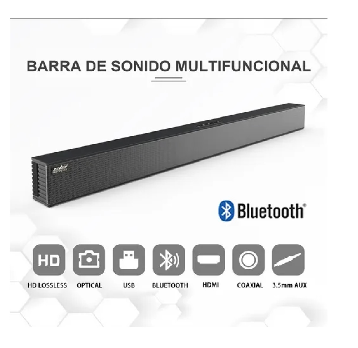 Barra De Sonido Bocina Bluetooth Recargable Soundbar 40w
