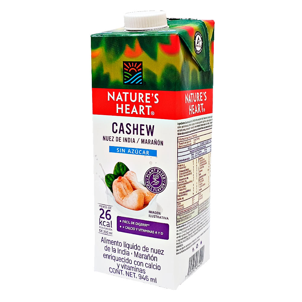 Leche Nuez De La India Nature's Heart Cashew Marañón 946ml