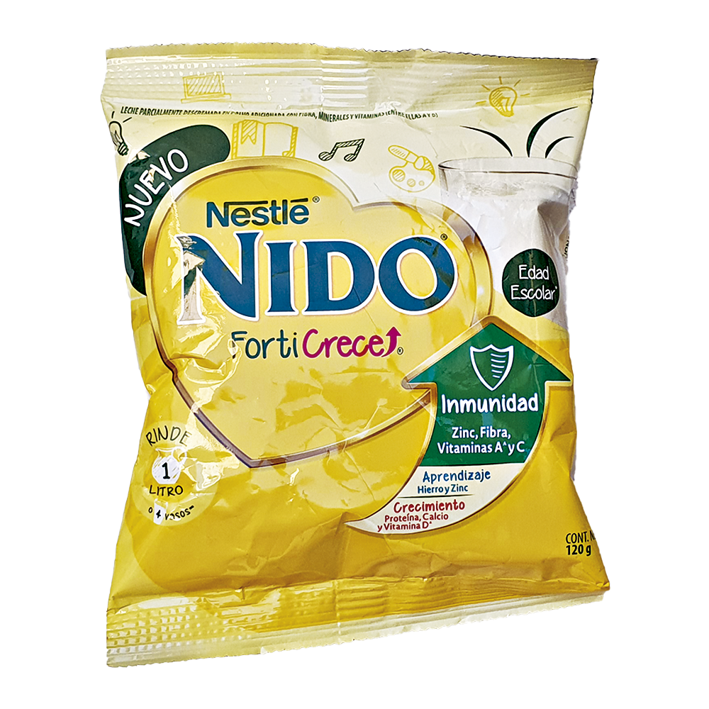 Leche En Polvo Bolsa Forticrece Nido De 120g Nestlé