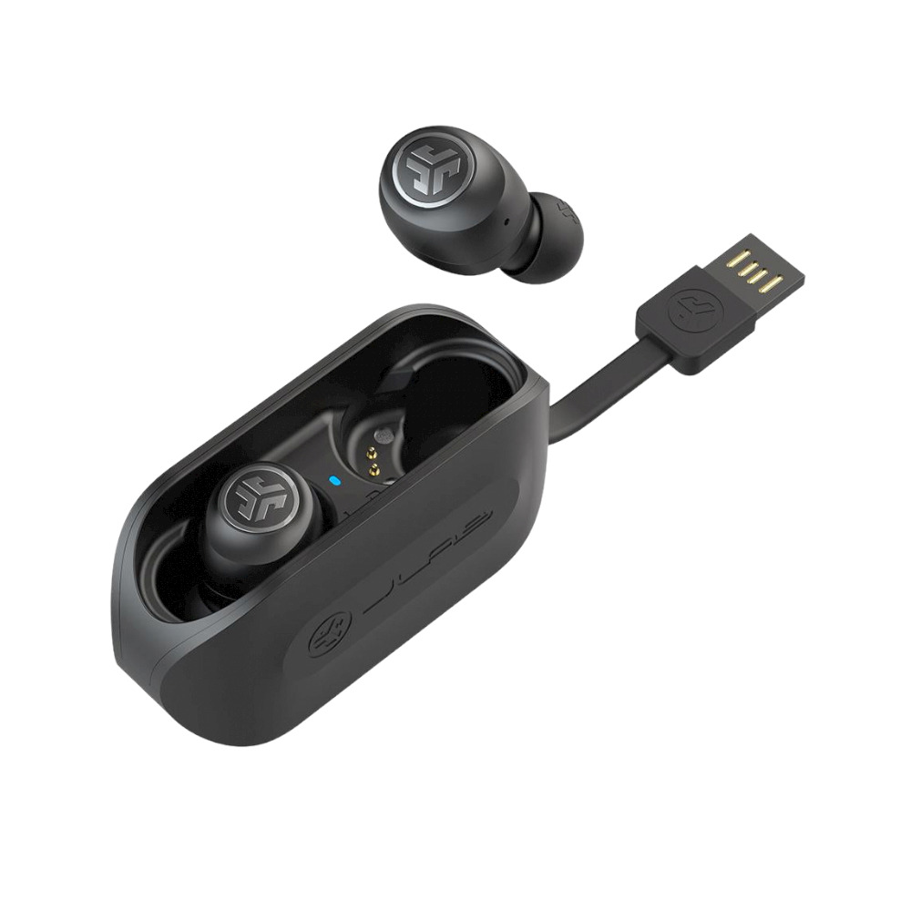  Audífonos inalámbricos Bluetooth con funda de carga, color negro, conexión dual, resistencia al sudor IP44