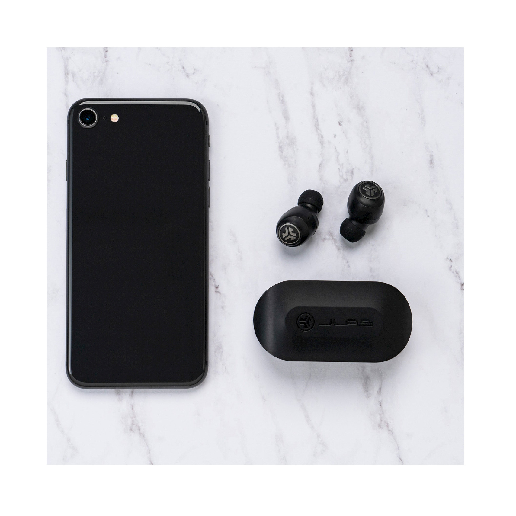  Audífonos inalámbricos Bluetooth con funda de carga, color negro, conexión dual, resistencia al sudor IP44