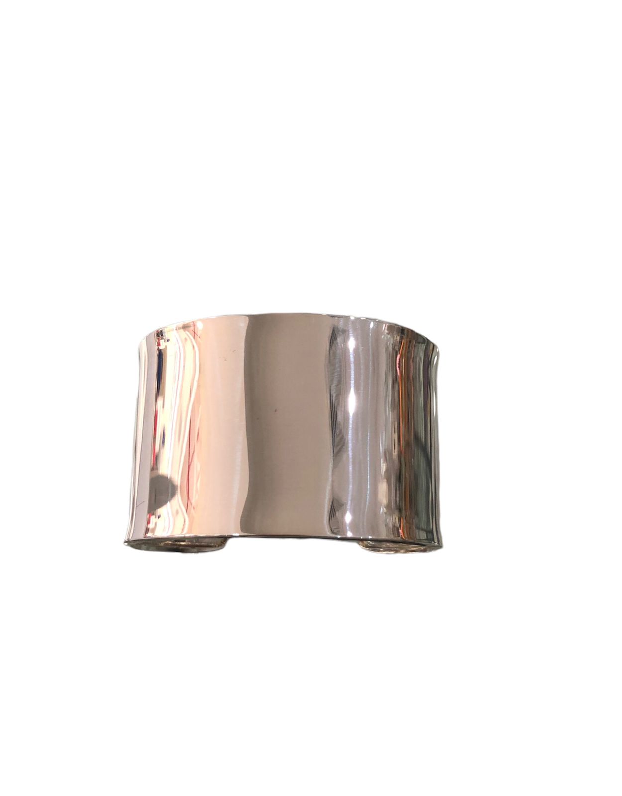 Pulsera Brazalete liso plata ley .925