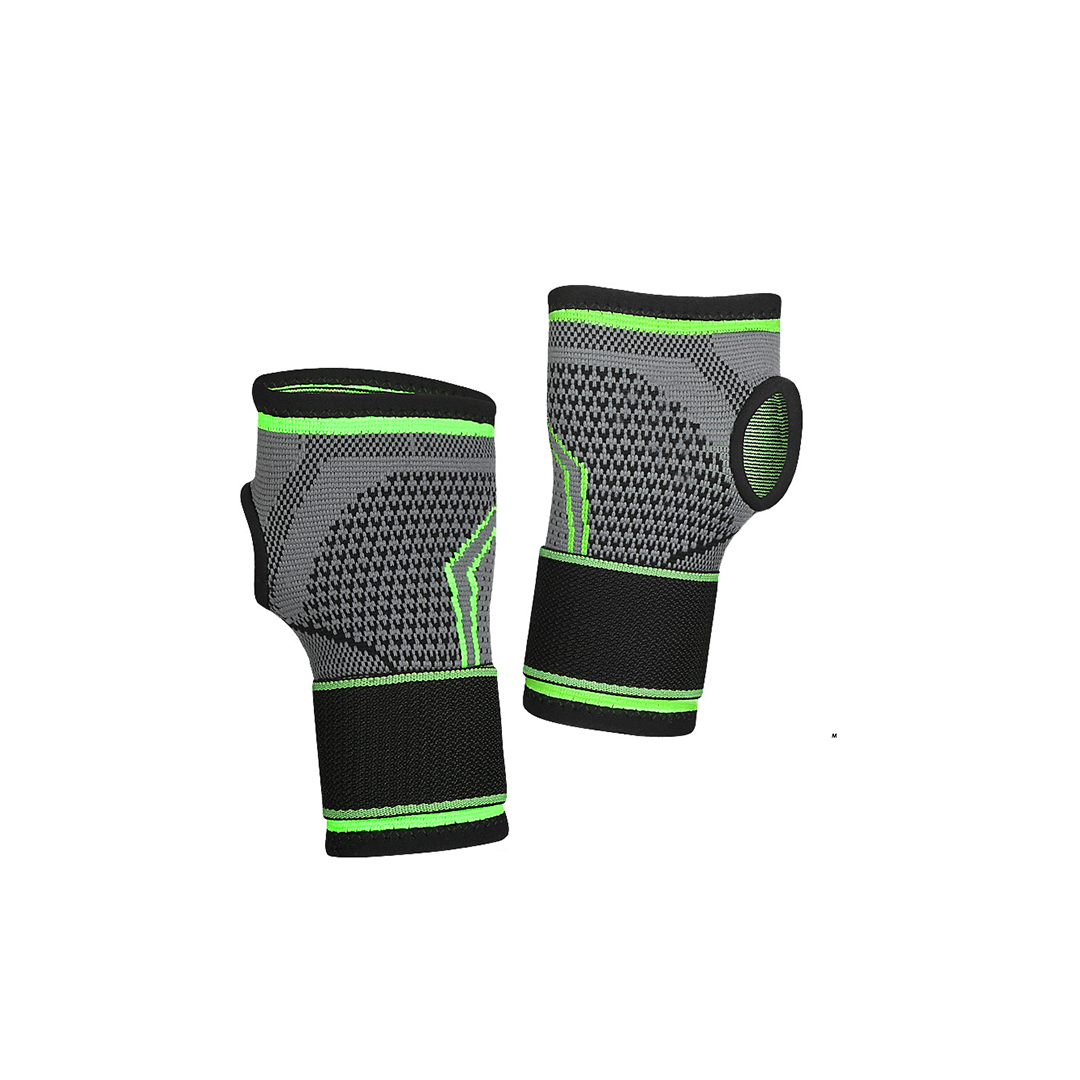 Par Muñequeras Elásticas Compresión Deportiva Maxfit Hw003