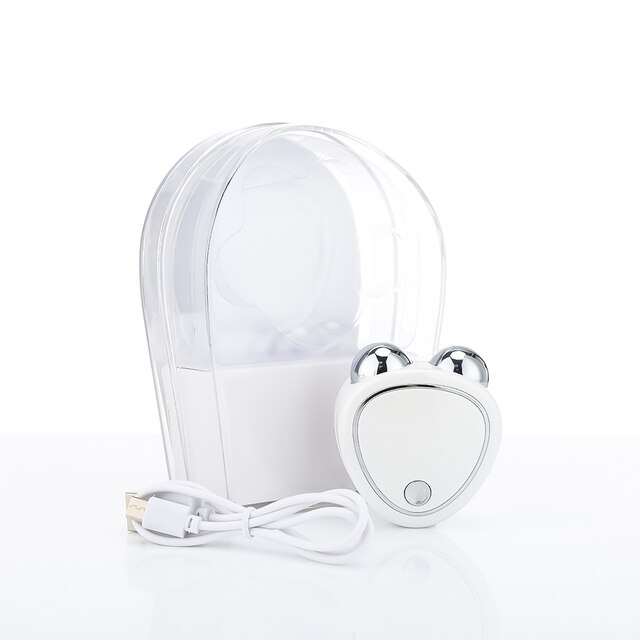 Mini Masajeador facial con rodillo EMS 