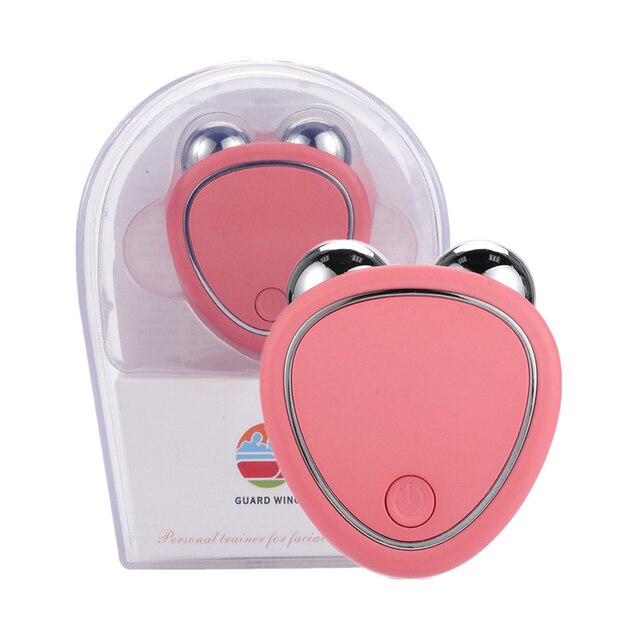 Mini Masajeador facial con rodillo EMS 